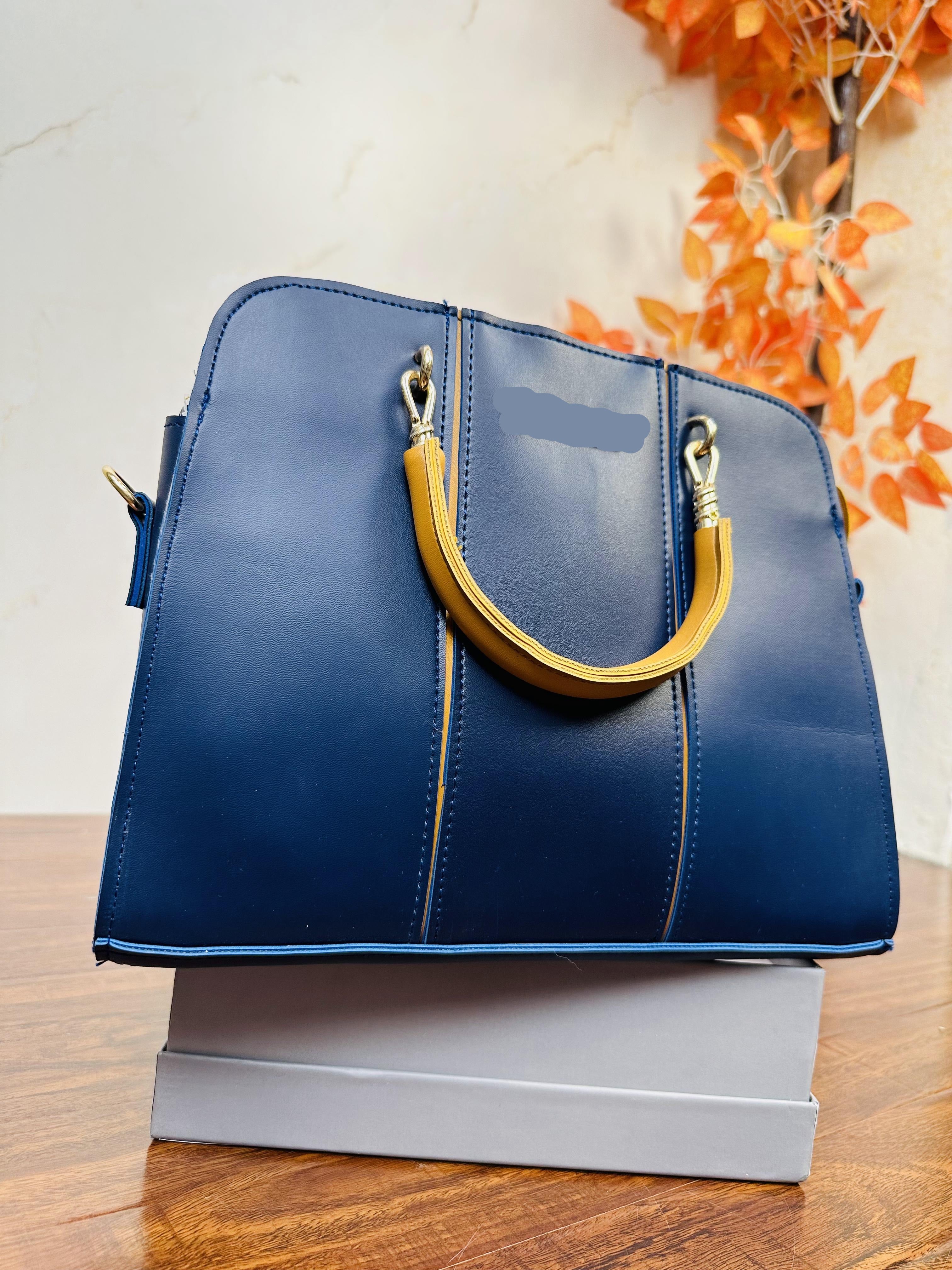 Fancy Royal Blue Color Handbag For Girls/Women