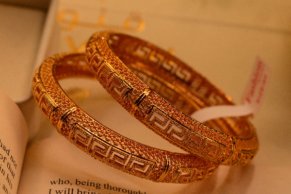 Fancy Unique Design 2pc Bangle Set for Girls/Women
