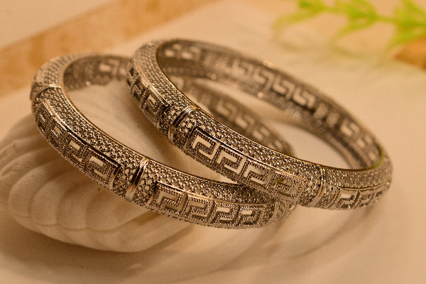 Fancy Unique Design 2pc Bangle Set for Girls/Women
