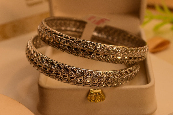 Elegant Unique Design 2pc Bangle Set for Girls/Women