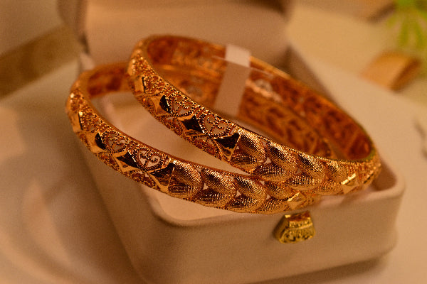 Charming Unique Design 2pc Bangle Set for Girls/Women