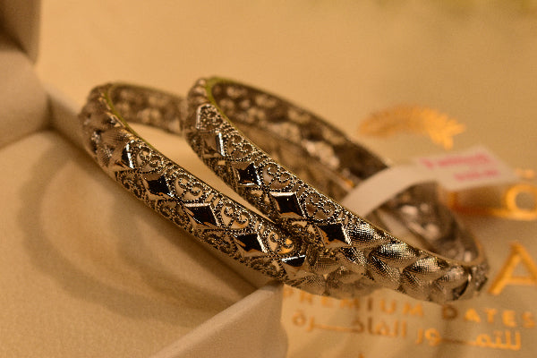 Charming Unique Design 2pc Bangle Set for Girls/Women