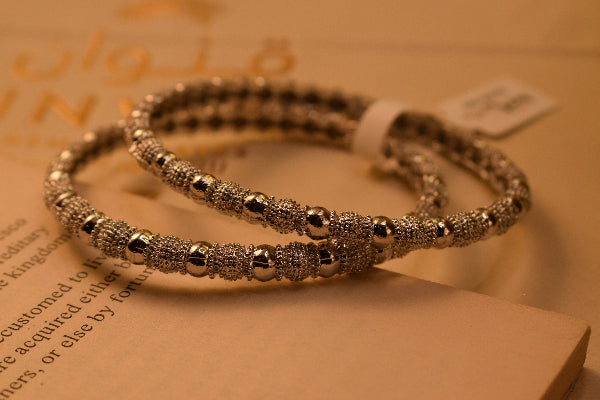 Luxury Unique Design 2pc Bangle Set for Girls/Women