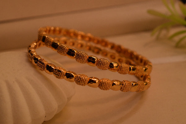 Dazzling Unique Design 2pc Bangle Set for Girls/Women