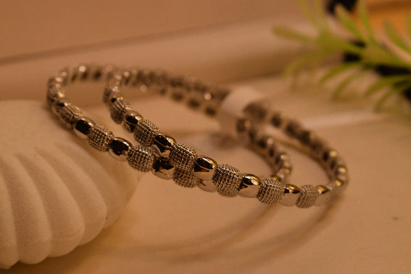 Dazzling Unique Design 2pc Bangle Set for Girls/Women