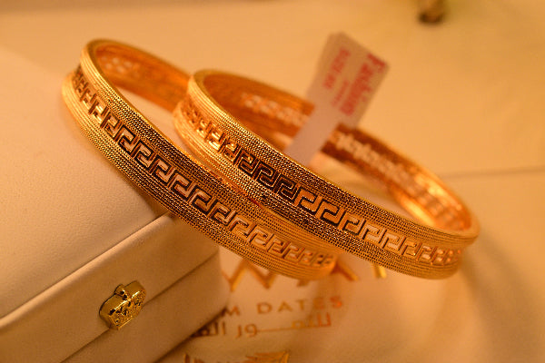 Glamorous Unique Design 2pc Bangle Set for Girls/Women