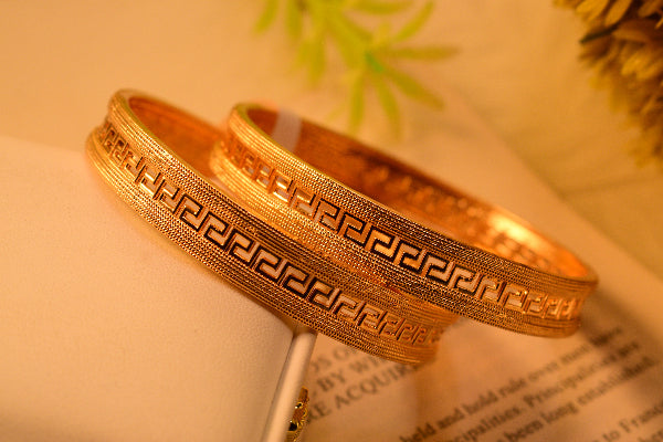Glamorous Unique Design 2pc Bangle Set for Girls/Women