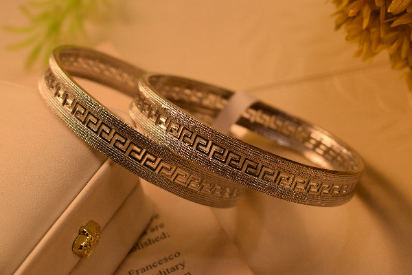 Glamorous Unique Design 2pc Bangle Set for Girls/Women