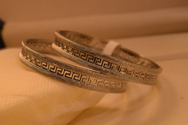 Glamorous Unique Design 2pc Bangle Set for Girls/Women