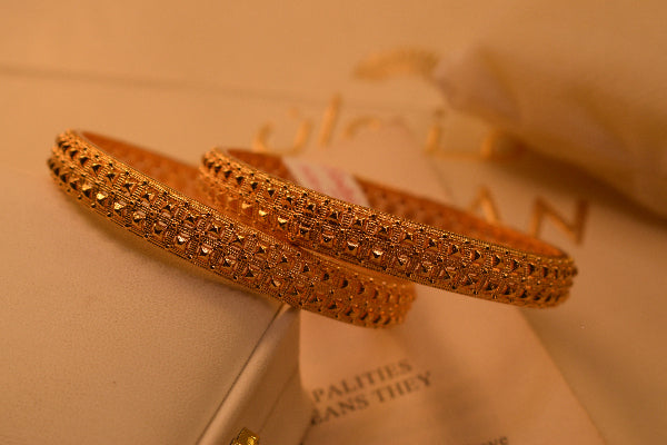 Luminous Unique Design 2pc Bangle Set for Girls/Women