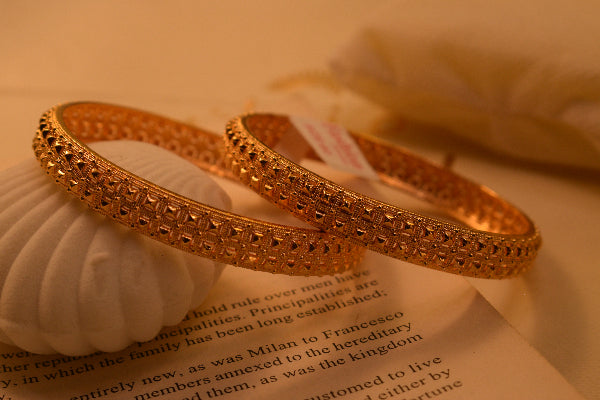 Luminous Unique Design 2pc Bangle Set for Girls/Women