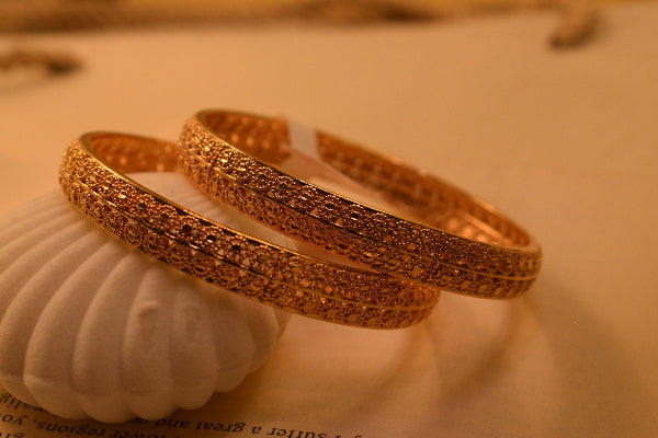 Stylish Unique Design 2pc Bangle Set for Girls/Women
