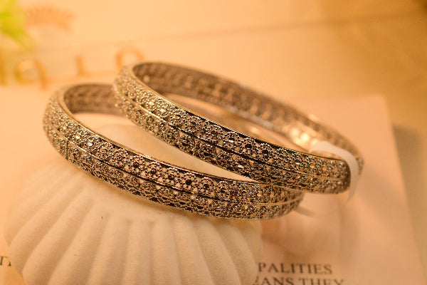 Stylish Unique Design 2pc Bangle Set for Girls/Women