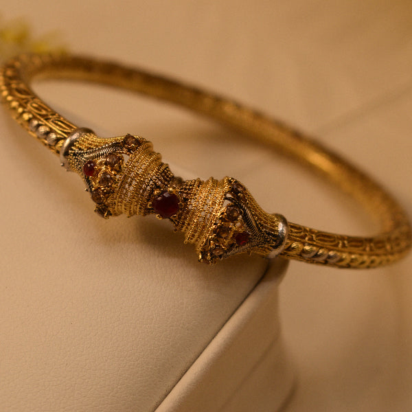 Luxury Unique Design RP 24K Gold Coated 14.6 Gram Bangle for Girls/Women