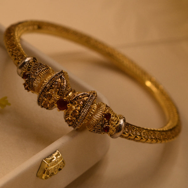 Elegant Unique Design RP 24K Gold Coated 12.5 Gram Bangle for Girls/Women