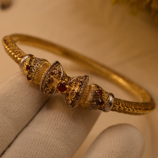 Elegant Unique Design RP 24K Gold Coated 12.5 Gram Bangle for Girls/Women