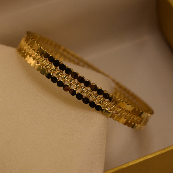 Glamorous Unique Design Gold Plated Bangle for Girls/Women