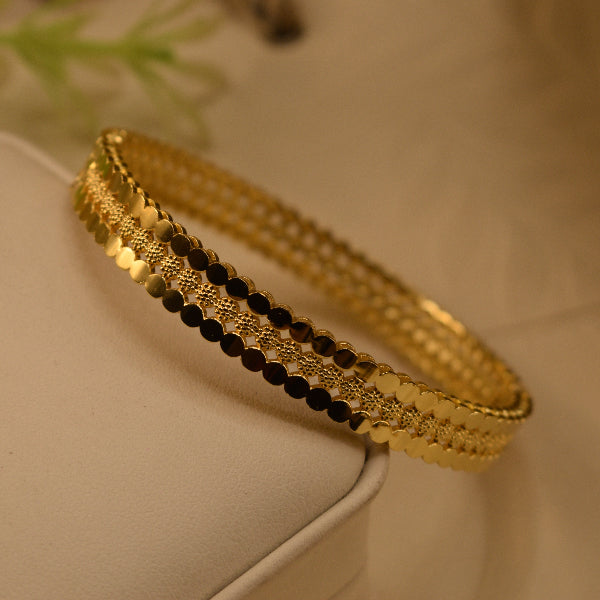 Glamorous Unique Design Gold Plated Bangle for Girls/Women