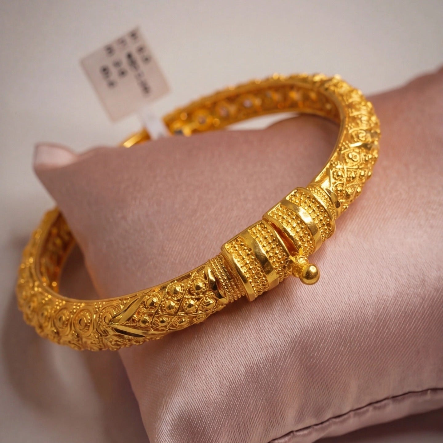 Fancy Unique Design 24K Gold Plated Bangle for Girls/Women