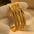 Fancy Gold Design Elegant Four Bangles Set for Girls/Women
