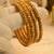 Fancy 18k Gold Design Elegant Four Bangles Set for Girls/Women