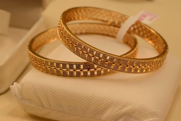 Fancy Golden Elegant Design Bangles for Girls/Women