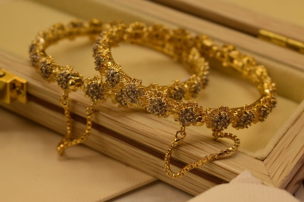 Buy Bangles Design Gold Online in Pakistan | Bangles | Meerzah