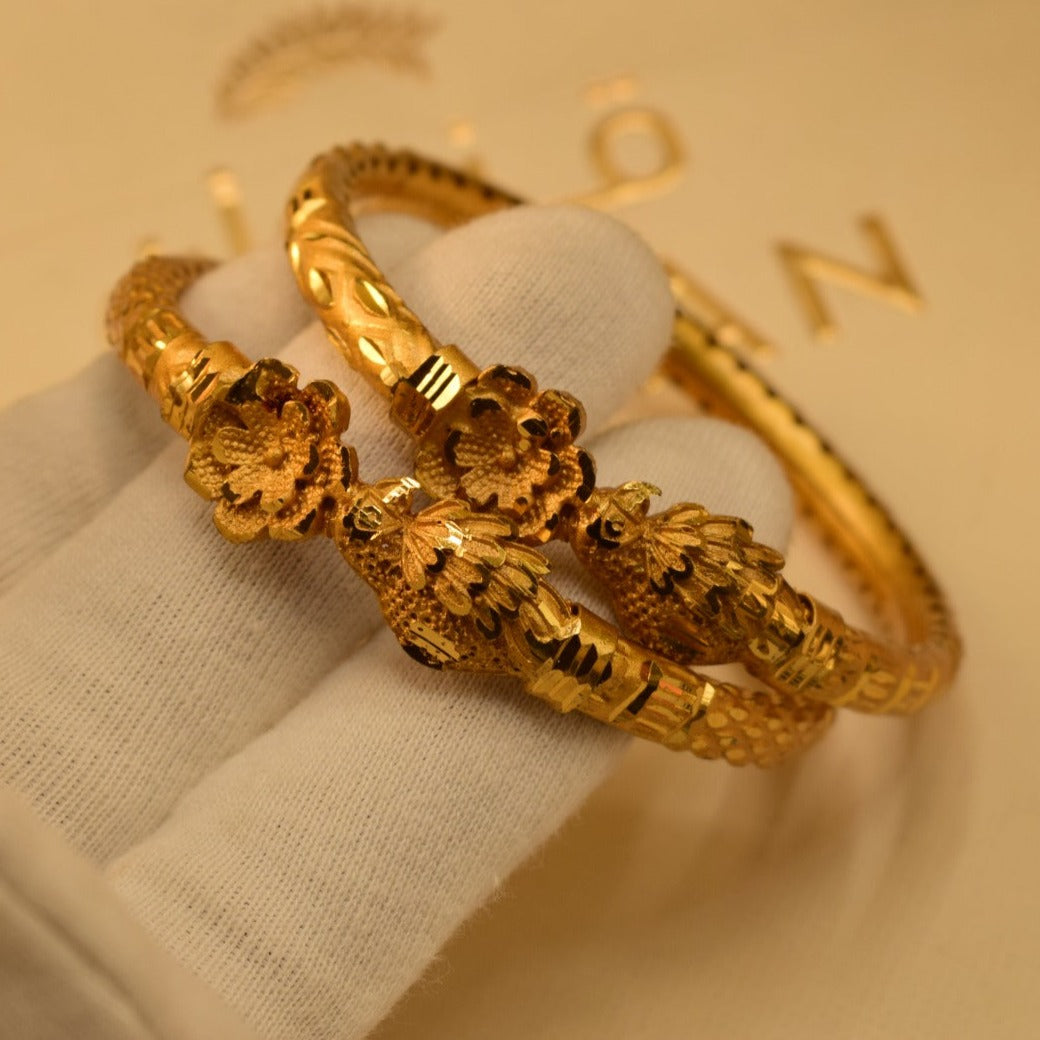 Elegant Fancy Golden Bangle Sets for Girls/Women