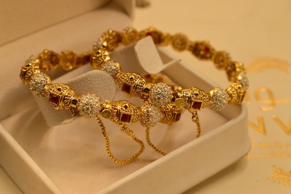 Elegant Fancy Golden Bangle Sets for Girls/Women