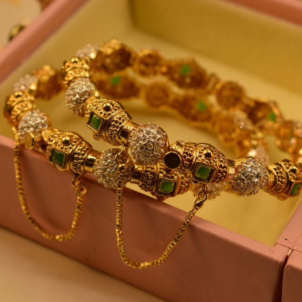 Elegant Fancy Golden Bangle Sets for Girls/Women