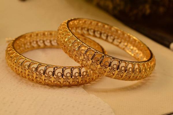 Elegant Fancy Golden Bangle Sets for Girls/Women