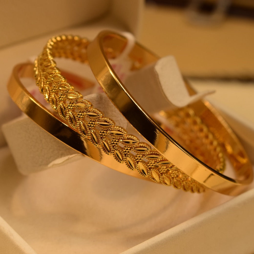 Elegant Fancy Golden Bangle Sets for Girls/Women