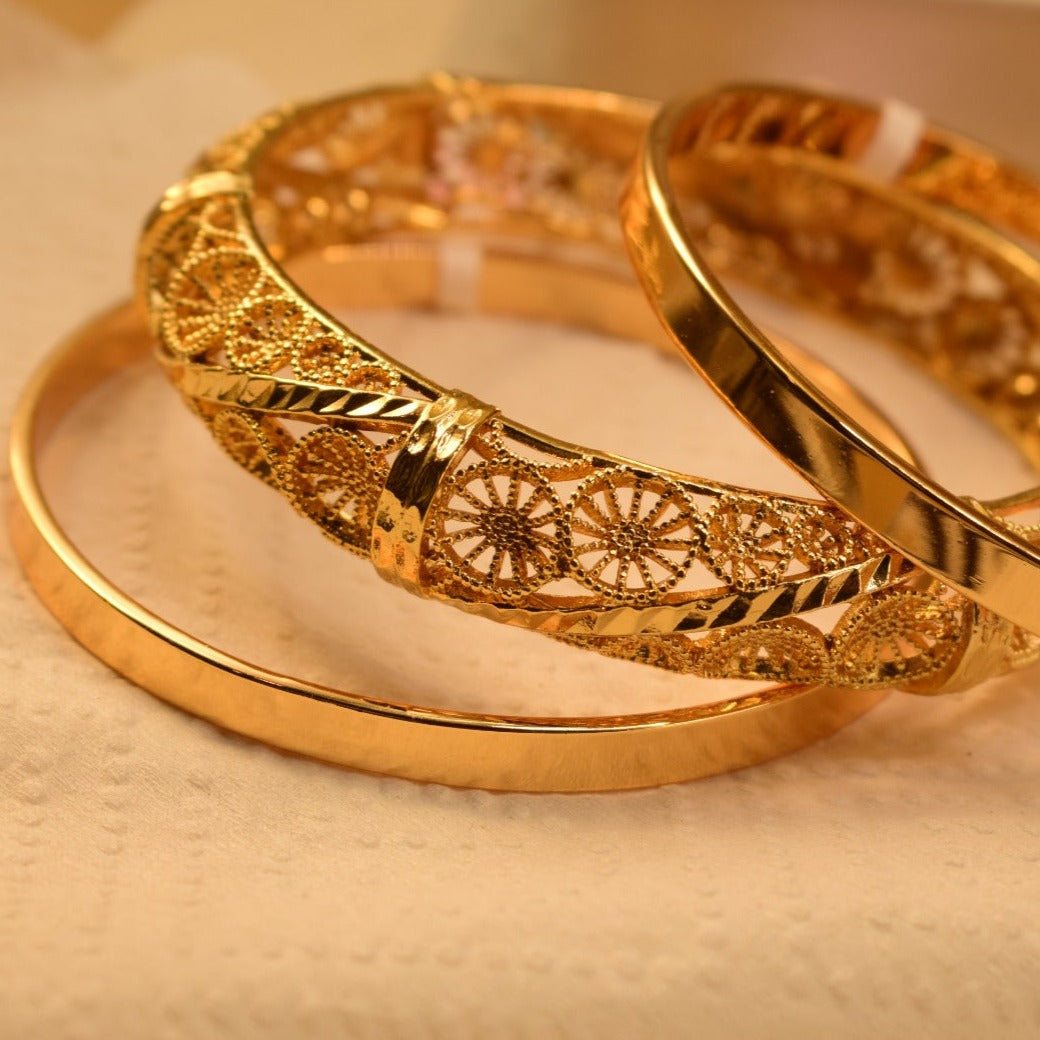 Elegant Fancy Golden Bangle Sets for Girls/Women