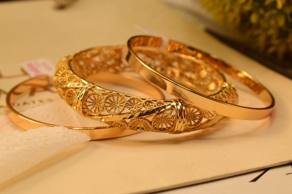 Elegant Fancy Golden Bangle Sets for Girls/Women