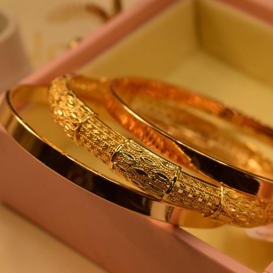 Elegant Fancy Golden Bangle Sets for Girls/Women