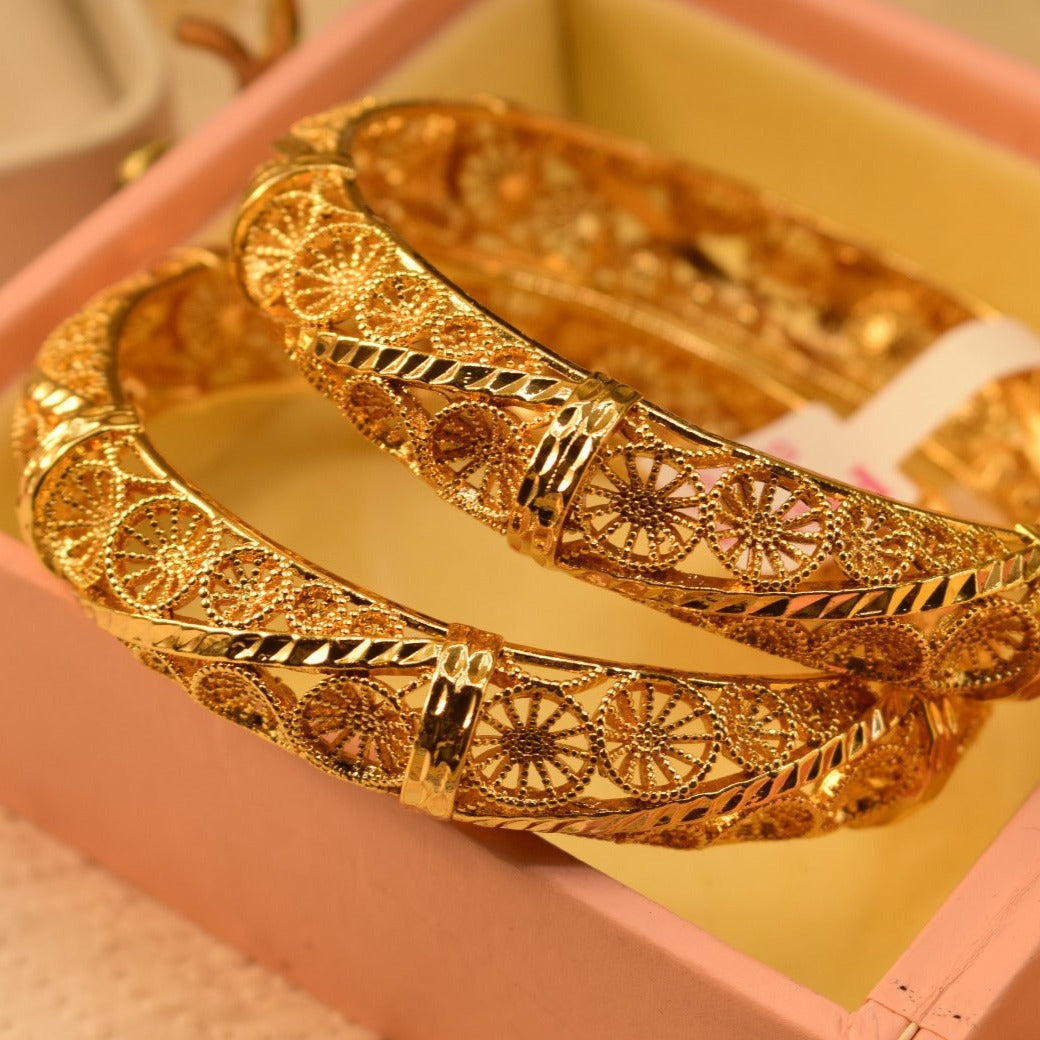 Elegant Fancy Golden Bangle Sets for Girls/Women