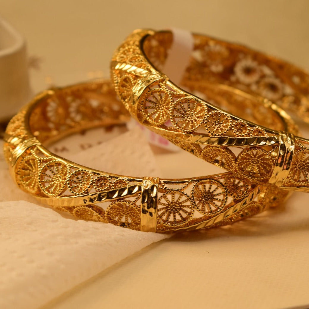 Elegant Fancy Golden Bangle Sets for Girls/Women