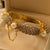 Elegant Design Zircon Stone Gold Plated Kara for Girls/Women