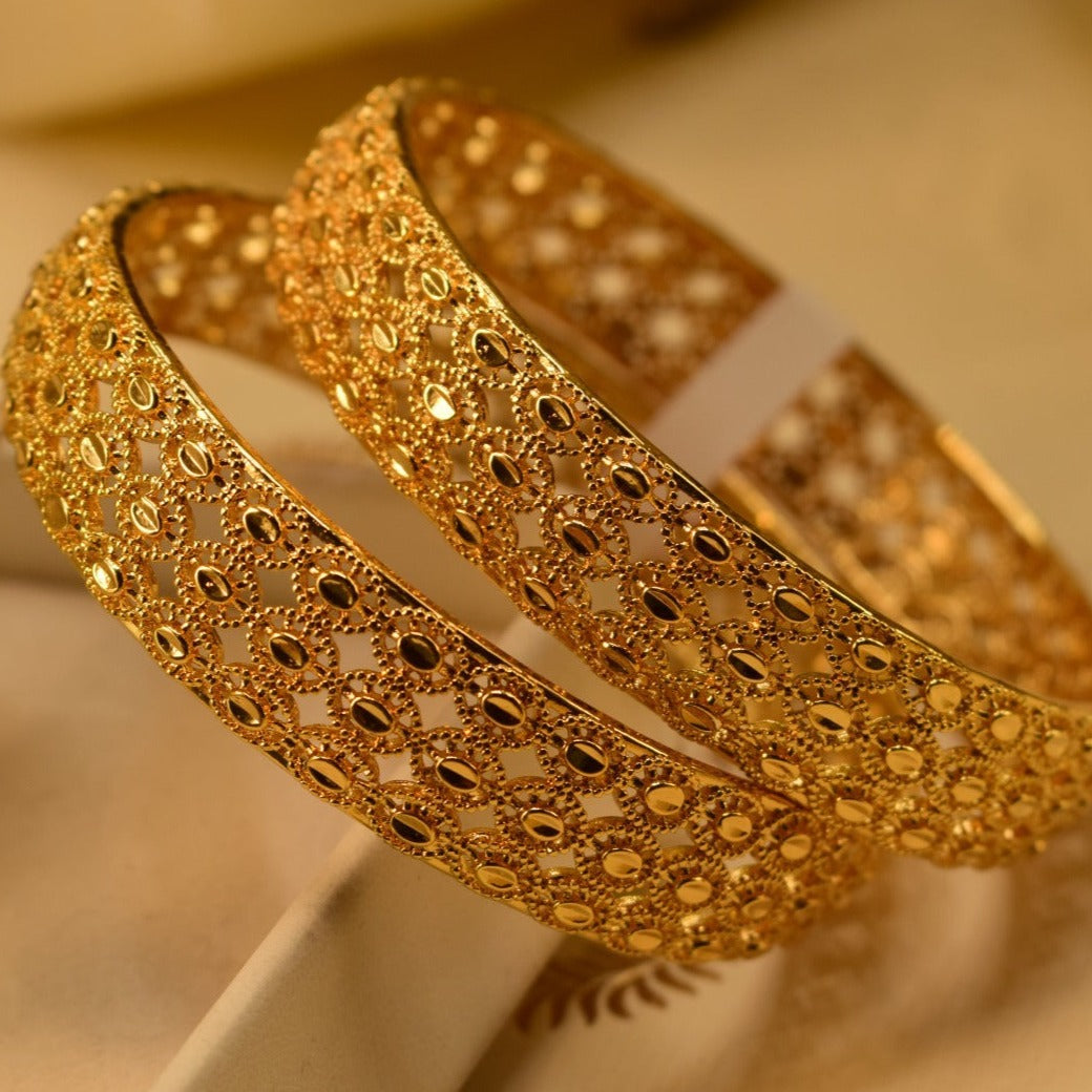 Elegant Fancy Golden Bangle Sets for Girls/Women