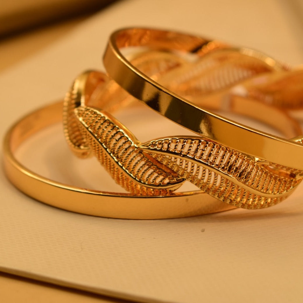 Elegant Fancy Golden Bangle Sets for Girls/Women