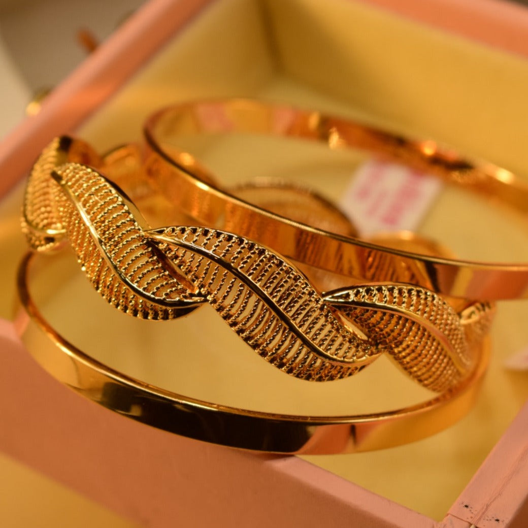 Elegant Fancy Golden Bangle Sets for Girls/Women