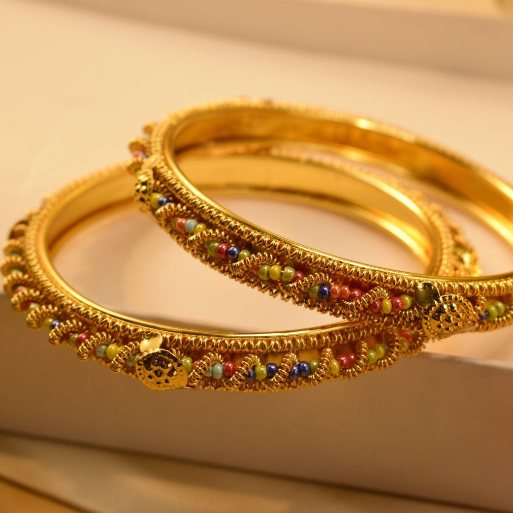 Elegant Fancy Golden Bangle Sets for Girls/Women