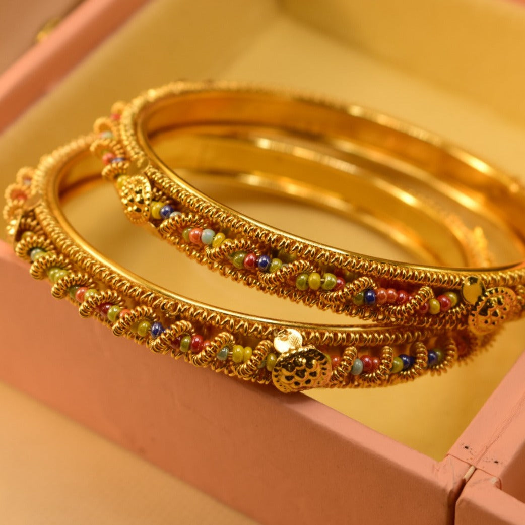 Elegant Fancy Golden Bangle Sets for Girls/Women