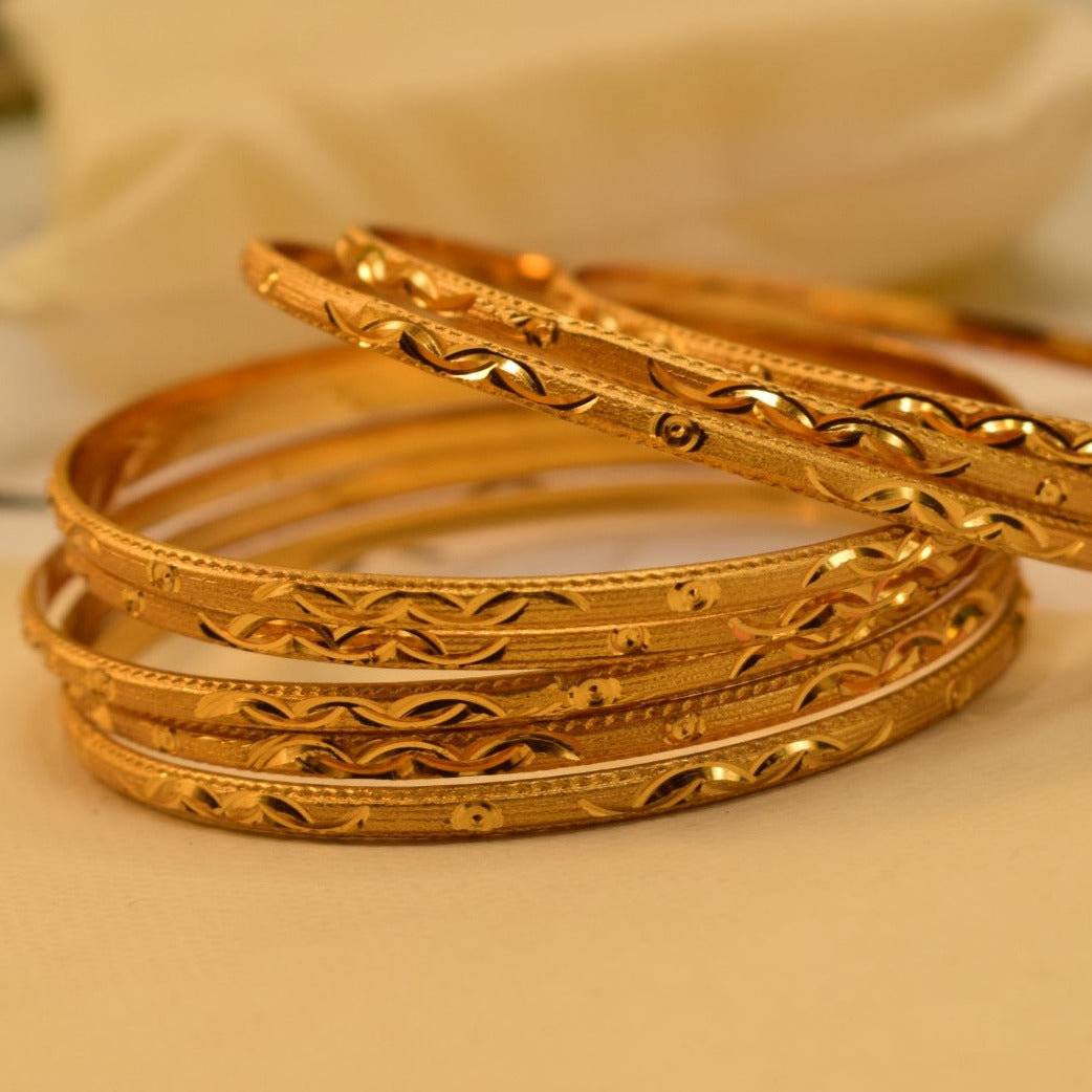 Elegant Fancy Golden Bangle Sets for Girls/Women