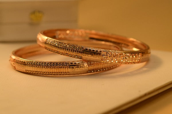 Beautiful Design Gold Plated Bangle Set for Girls/Women