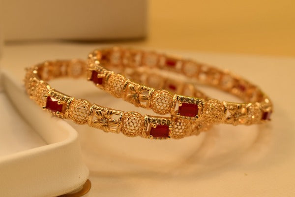 Beautiful Real Stones Bangles Set for Girls/Women