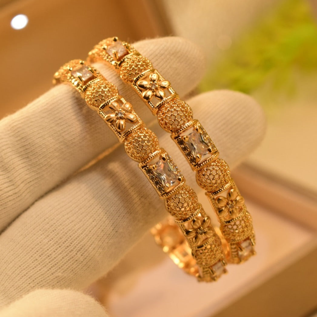 Beautiful Real Stones Bangles Set for Girls/Women