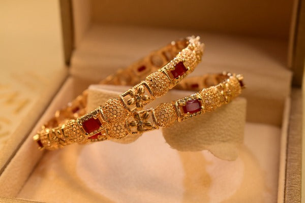 Beautiful Real Stones Bangles Set for Girls/Women