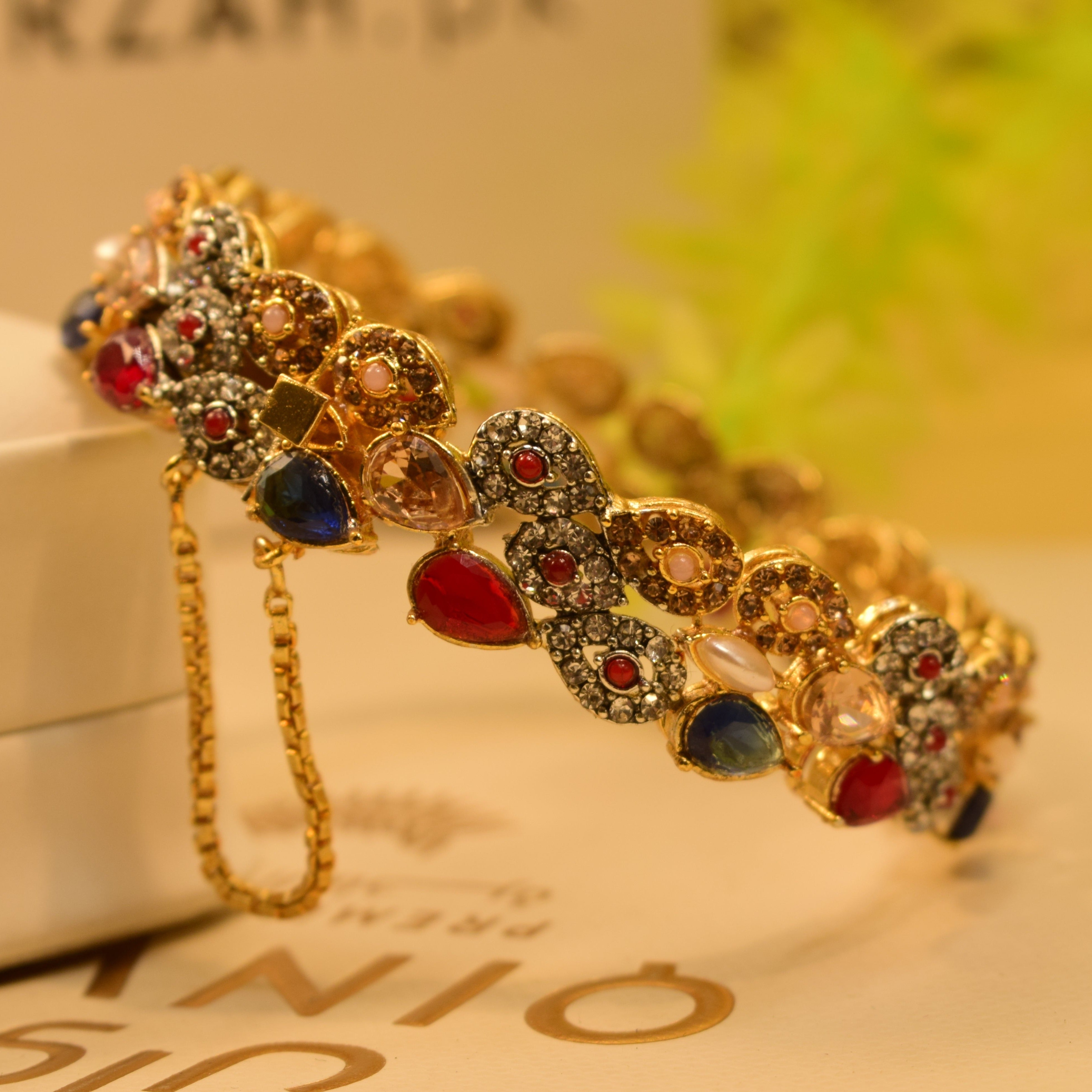 Beautiful Design Gold Plated Bangle Set for Girls/Women