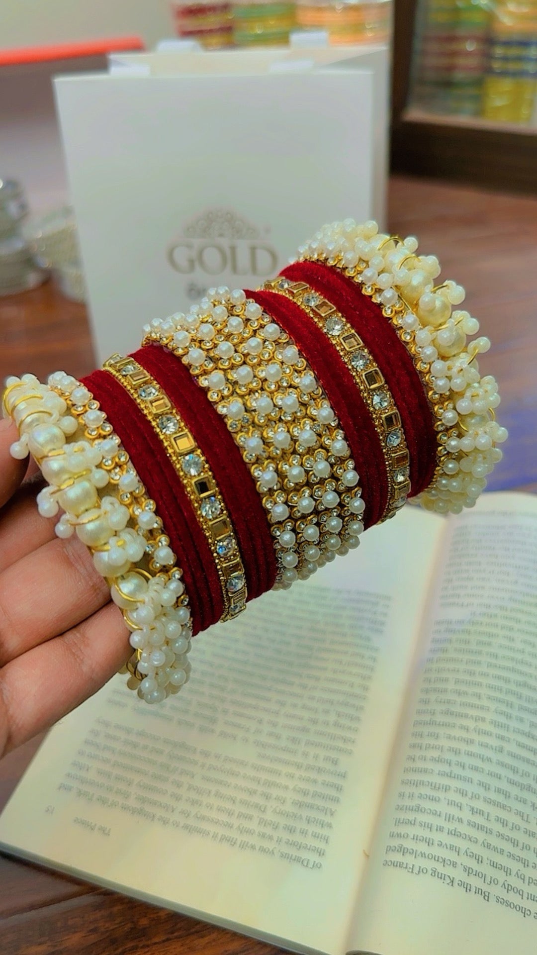 Stylish Pearls Bangles Set for Girls/Women